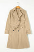 'Sagebloom' Buttoned Long Sleeve Trench Coat - Celes Fashion